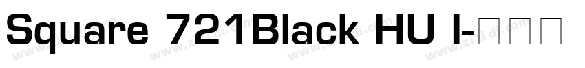 Square 721Black HU I字体转换